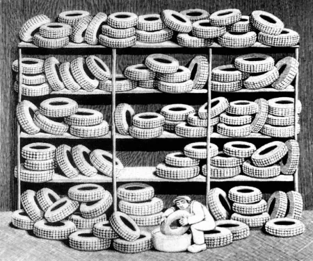 Гравюра На Дереве Morena - Il gommista