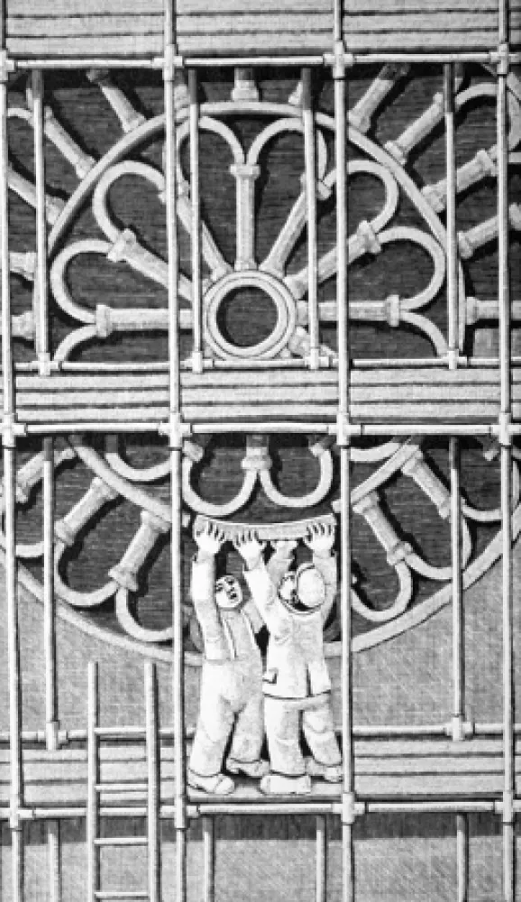 Гравюра На Дереве Morena - Il restauro