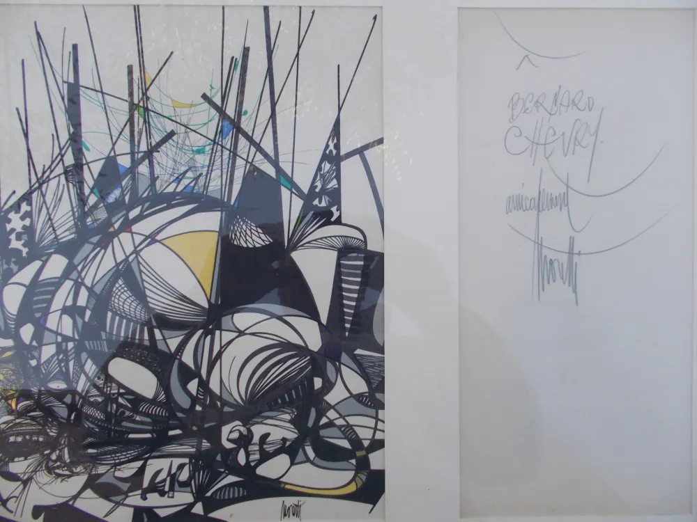 Литография Moretti - Le champ des sphères