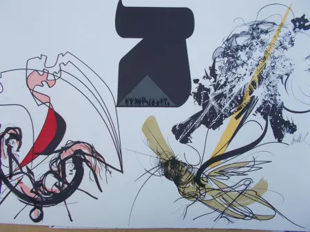 Литография Moretti - Les Sauterelles