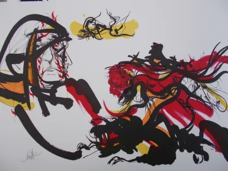 Литография Moretti - Monstre,Peste,Ulcére