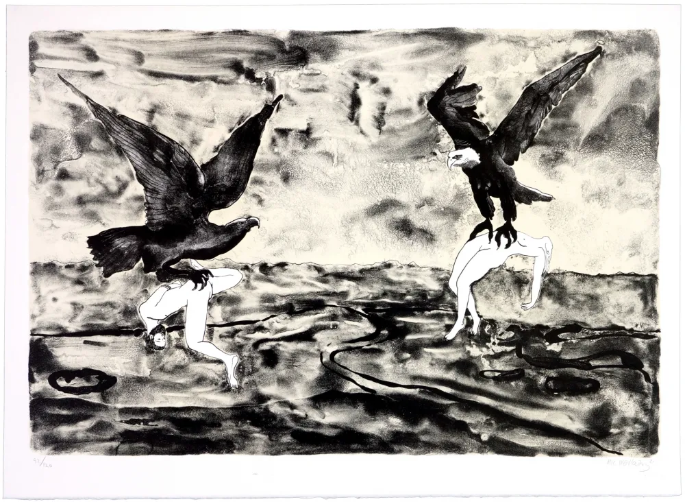 Литография Mørkeberg - Sans titre 