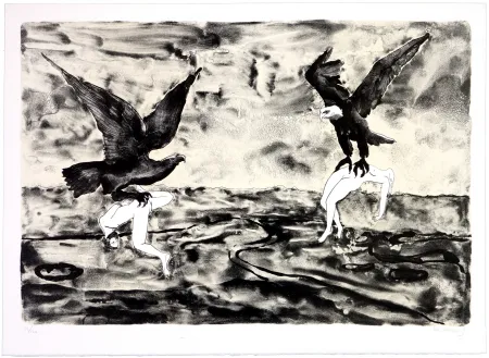 Литография Mørkeberg - Sans titre 