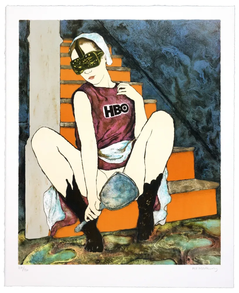 Литография Mørkeberg - Sans titre