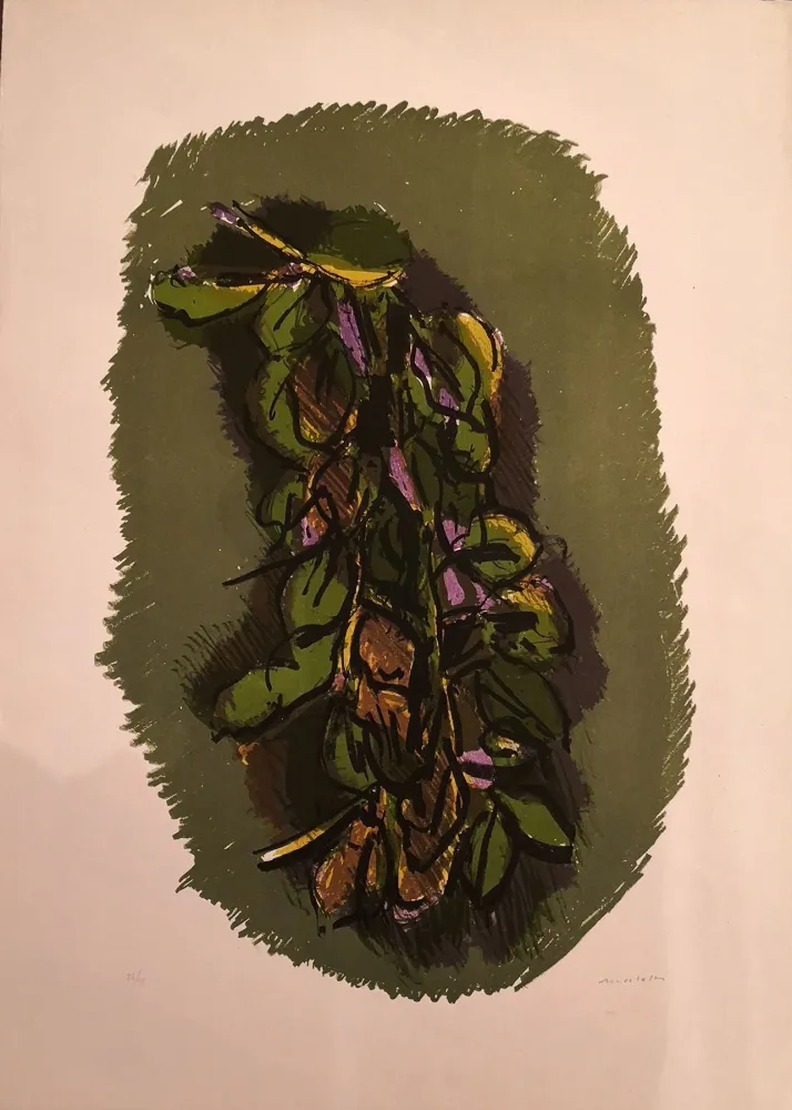 Литография Morlotti - Foglie
