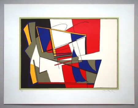 Сериграфия Mortensen - Composition abstrait