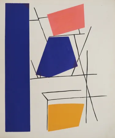 Литография Mortensen - Empilement abstrait