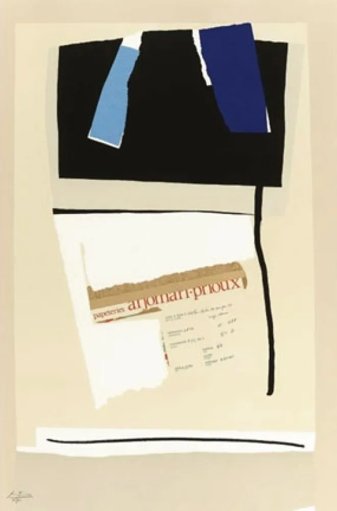 Литография Motherwell - America la France Variations VI