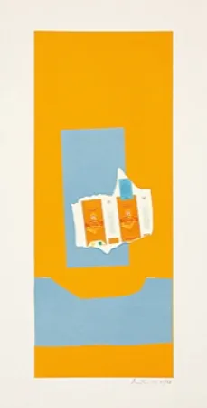 Литография Motherwell - Harvest, with Blue Shadow