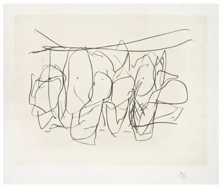 Литография Motherwell - Mexico City personages no.2