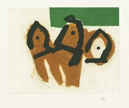 Офорт И Аквитанта Motherwell - Sirens II