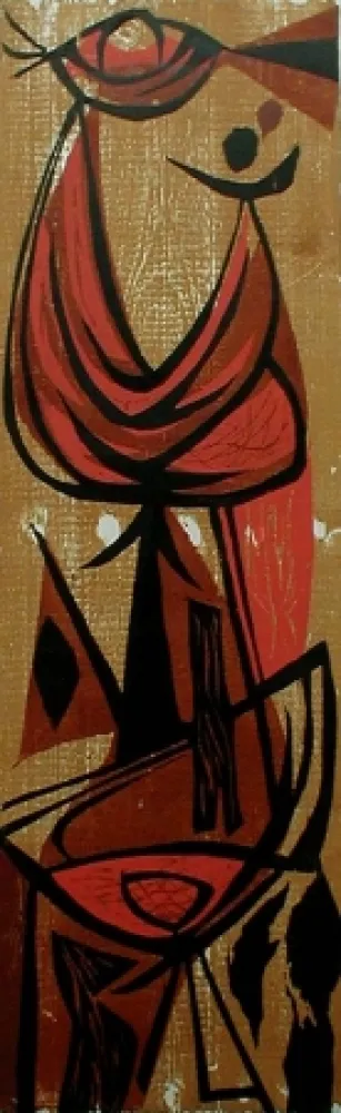 Гравюра На Дереве Moy - Girl Juggling