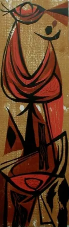 Гравюра На Дереве Moy - Girl Juggling