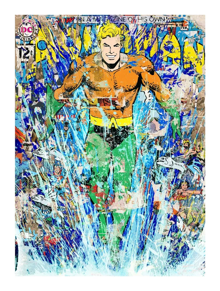 Сериграфия Mr Brainwash - AQUAMAN