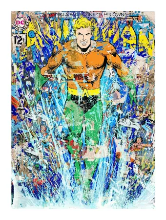Сериграфия Mr Brainwash - AQUAMAN