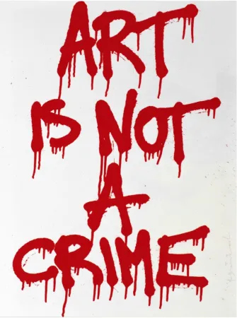 Сериграфия Mr. Brainwash - Art is not a Crime