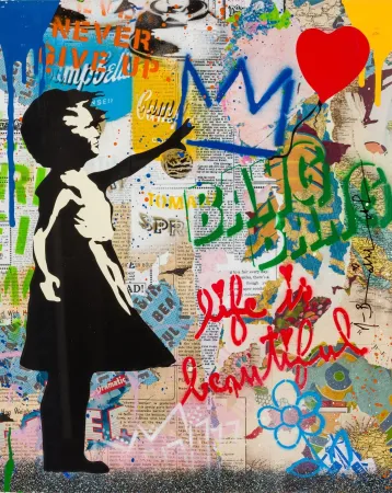 Нет Никаких Технических Mr Brainwash - Balloon Girl