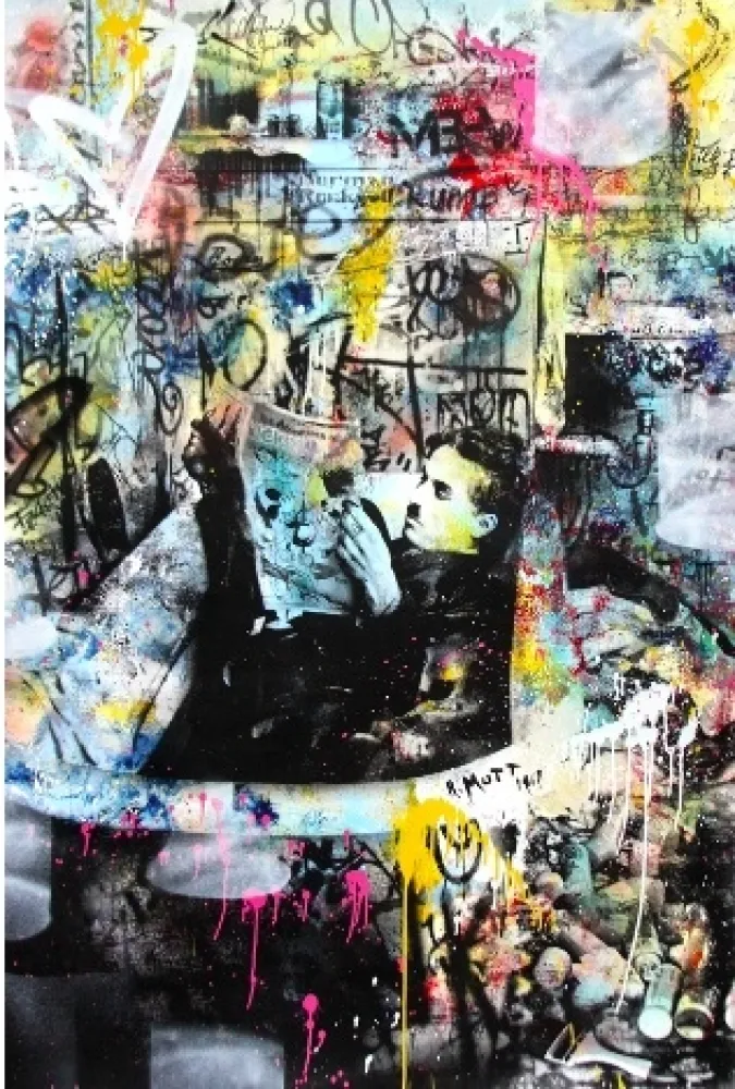 Сериграфия Mr Brainwash - Chaplin, 2016  