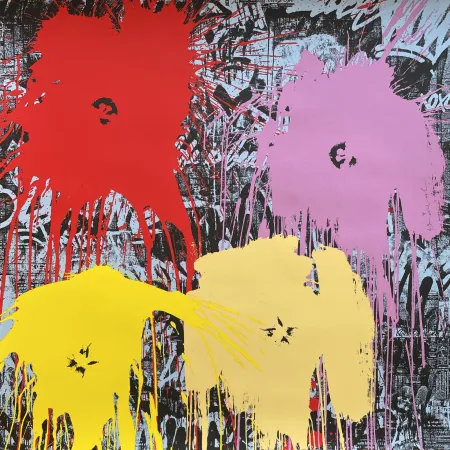 Сериграфия Mr. Brainwash - Flowarh$ - II (C)