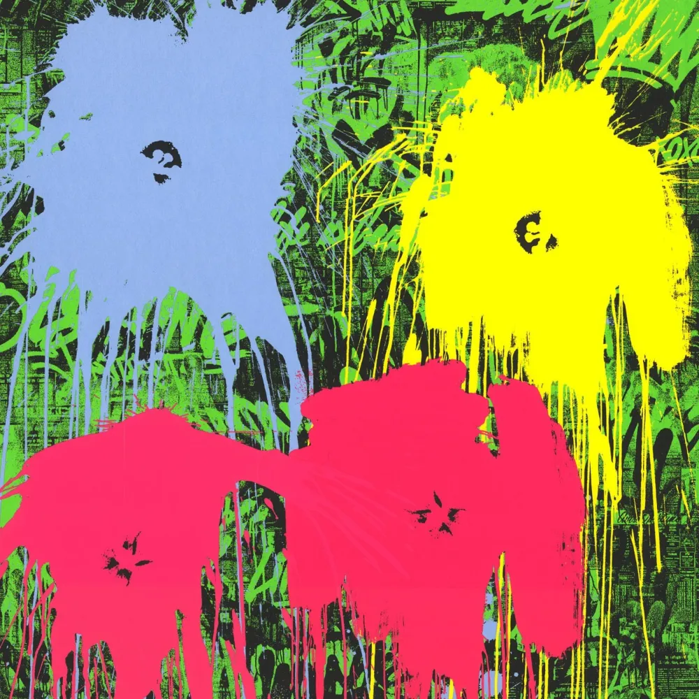 Сериграфия Mr Brainwash - Flowarh$ - II (D)