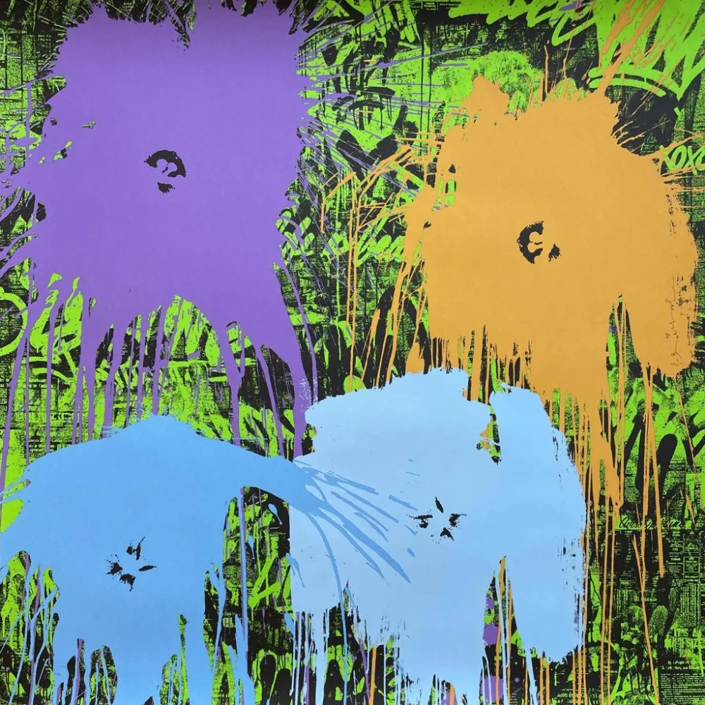 Сериграфия Mr. Brainwash - Flowarh$ - II(A)