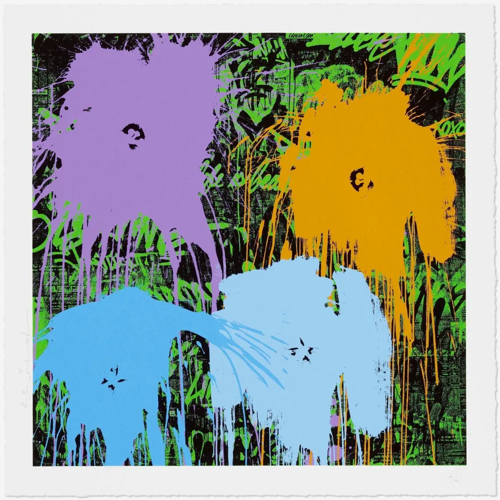 Сериграфия Mr. Brainwash - Flowarh$ (IIA)