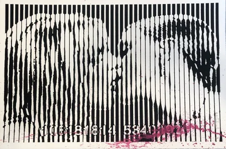 Сериграфия Mr Brainwash - Freedom Kiss (Pink Splash)