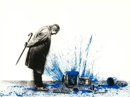 Сериграфия Mr Brainwash - Glitch - Blue, 2018  