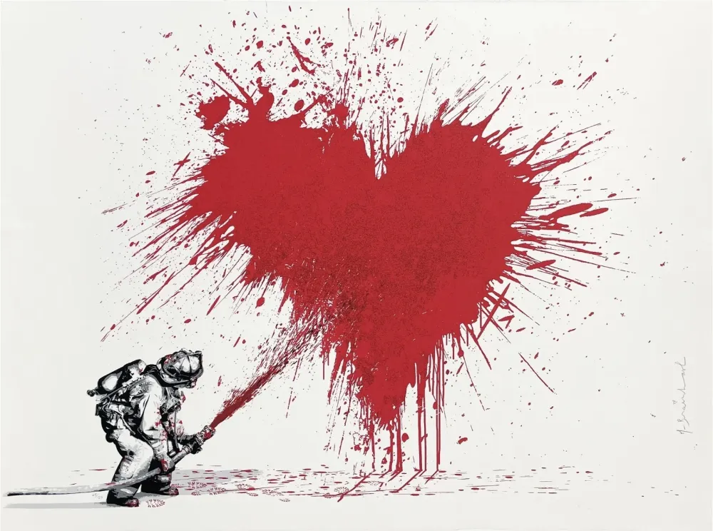 Сериграфия Mr Brainwash - Heart