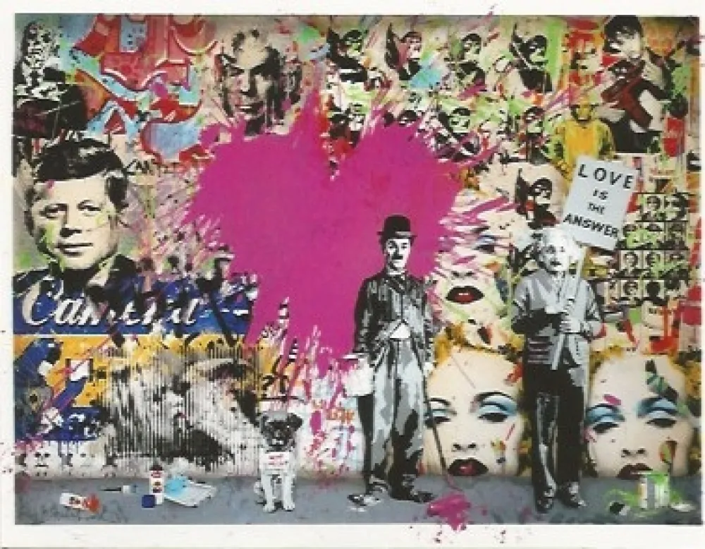 Сериграфия Mr. Brainwash - Juxtapose