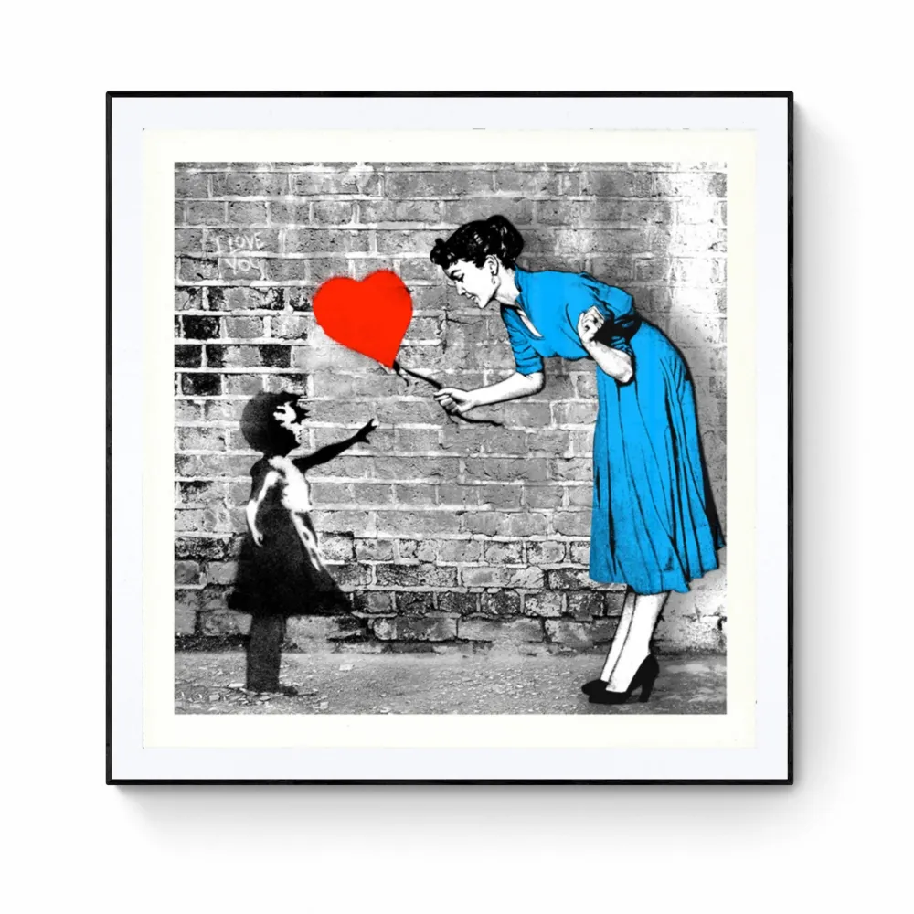 Литография Mr Brainwash - Love-catcher (Bleu)