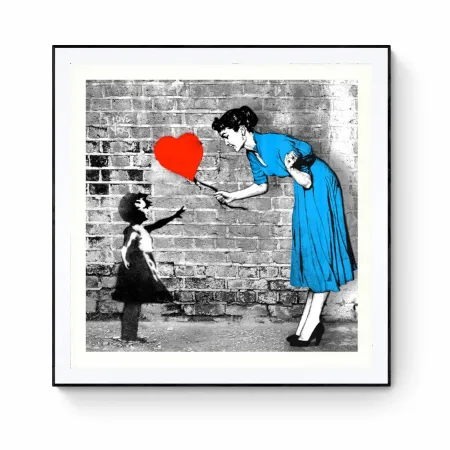 Литография Mr Brainwash - Love-catcher (Bleu)