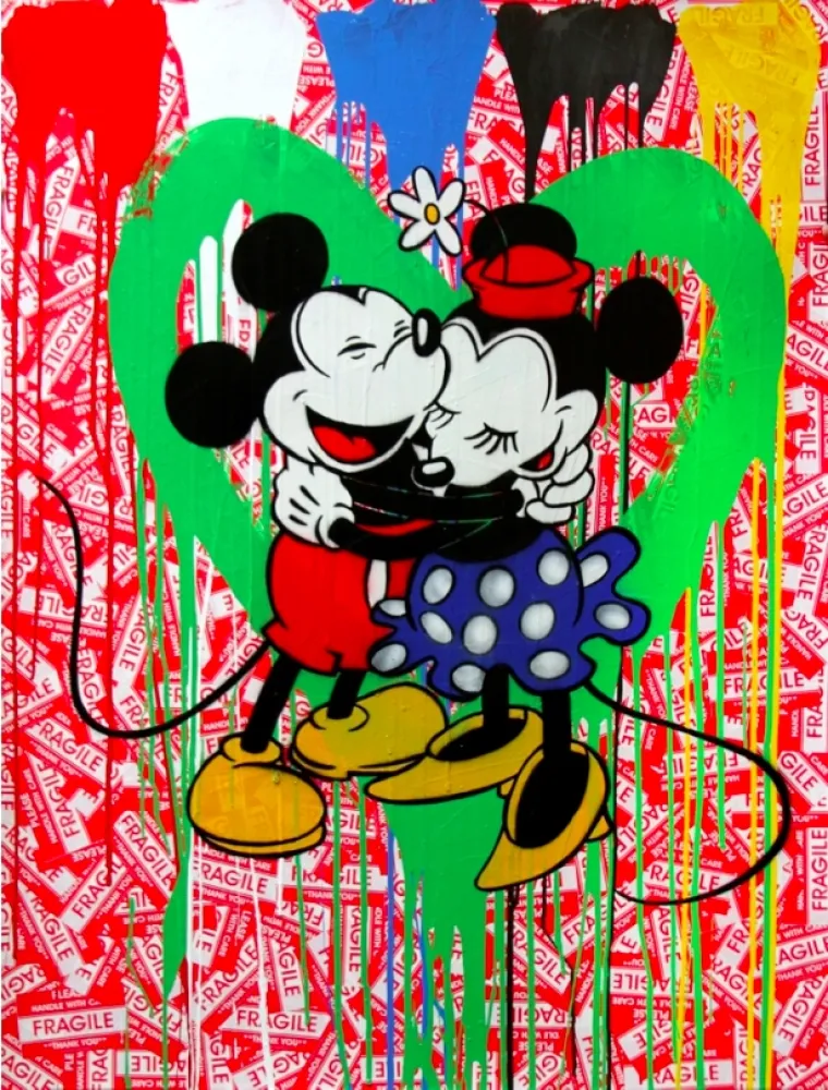 Многоэкземплярное Произведение Mr. Brainwash - Mickey & Minnie