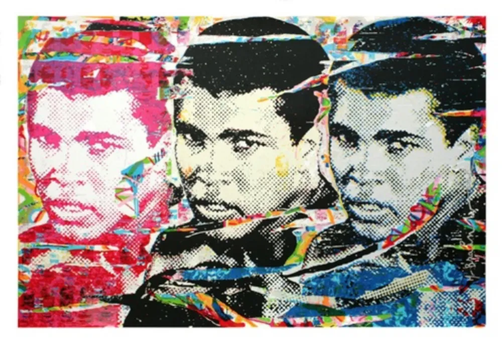 Сериграфия Mr Brainwash - Muhammad Ali – The Champ