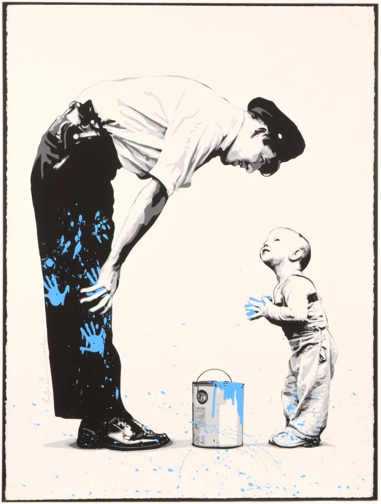 Сериграфия Mr Brainwash - Not Guilty (Blue)