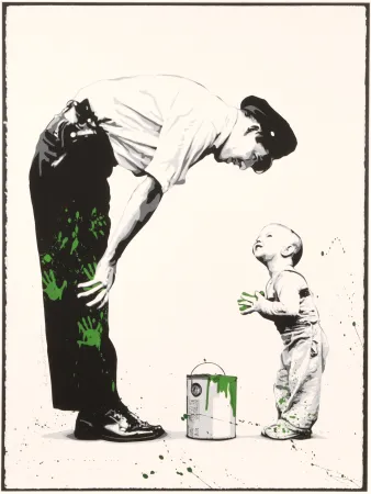 Сериграфия Mr Brainwash - Not Guilty (Green)