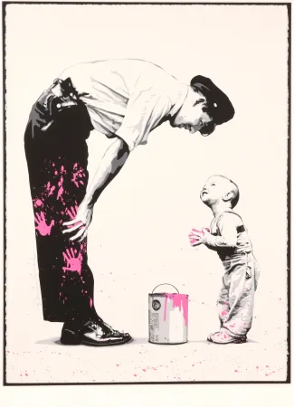 Сериграфия Mr Brainwash - Not Guilty (Pink)