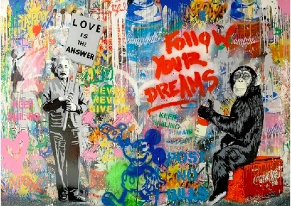 Сериграфия Mr. Brainwash - Pop Wall, 2018