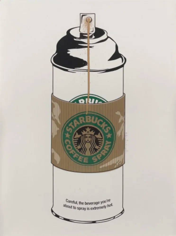 Многоэкземплярное Произведение Mr Brainwash - Starbucks Coffee Spray