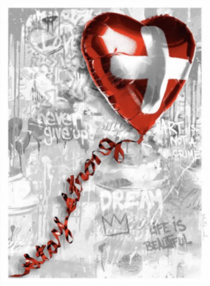 Сериграфия Mr Brainwash - Stay Strong Swiss