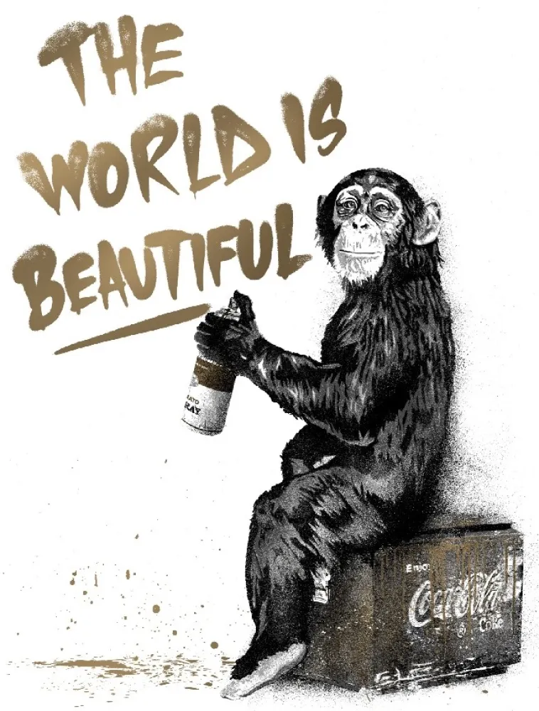Сериграфия Mr Brainwash - The World Is Beautiful