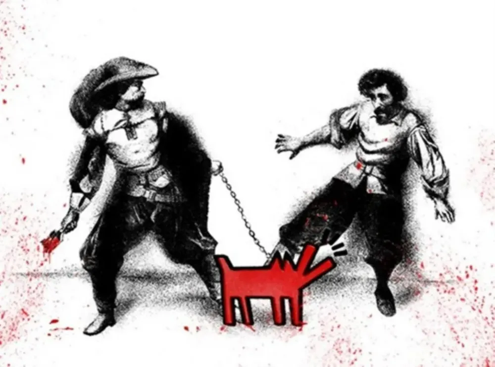 Сериграфия Mr Brainwash - Watch Out! (Large Red)