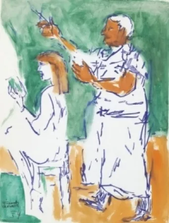 Нет Никаких Технических Mualla - Femme chez le coiffeur