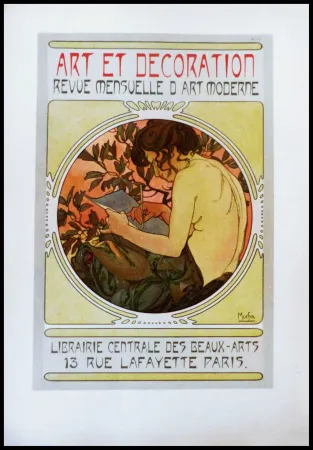 Литография Mucha - ART ET DECORATION REVUE MENSUELLE