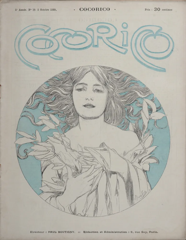 Литография Mucha - Cocorico, 1899