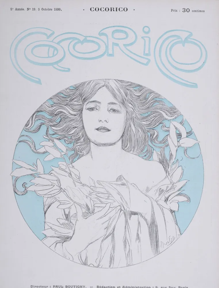 Литография Mucha - Cocorico, 1899