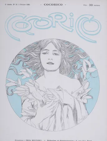 Литография Mucha - Cocorico, 1899