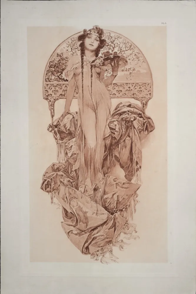 Литография Mucha - Documents Décoratifs, 1902 - PLATE 6