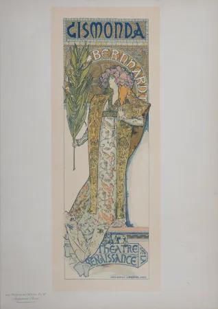 Литография Mucha - Gismonda - Les Maitres de L’Affiche, 1896