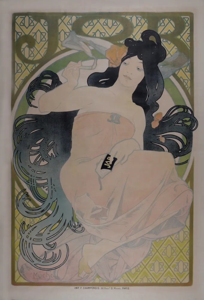 Литография Mucha - Job, 1898 - Very large!